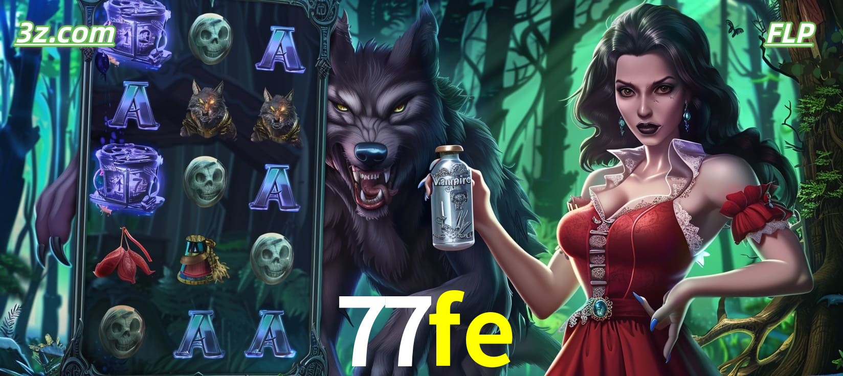 Slots online tema de lobisomem e vampira no 77fe cassino Brasil