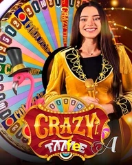 Crazy Time live game no 77fe cassino com entretenimento ao vivo para jogadores do Brasil