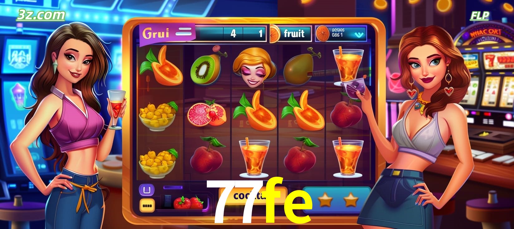77fe cassino online com caça-níqueis de frutas e coquetéis coloridos